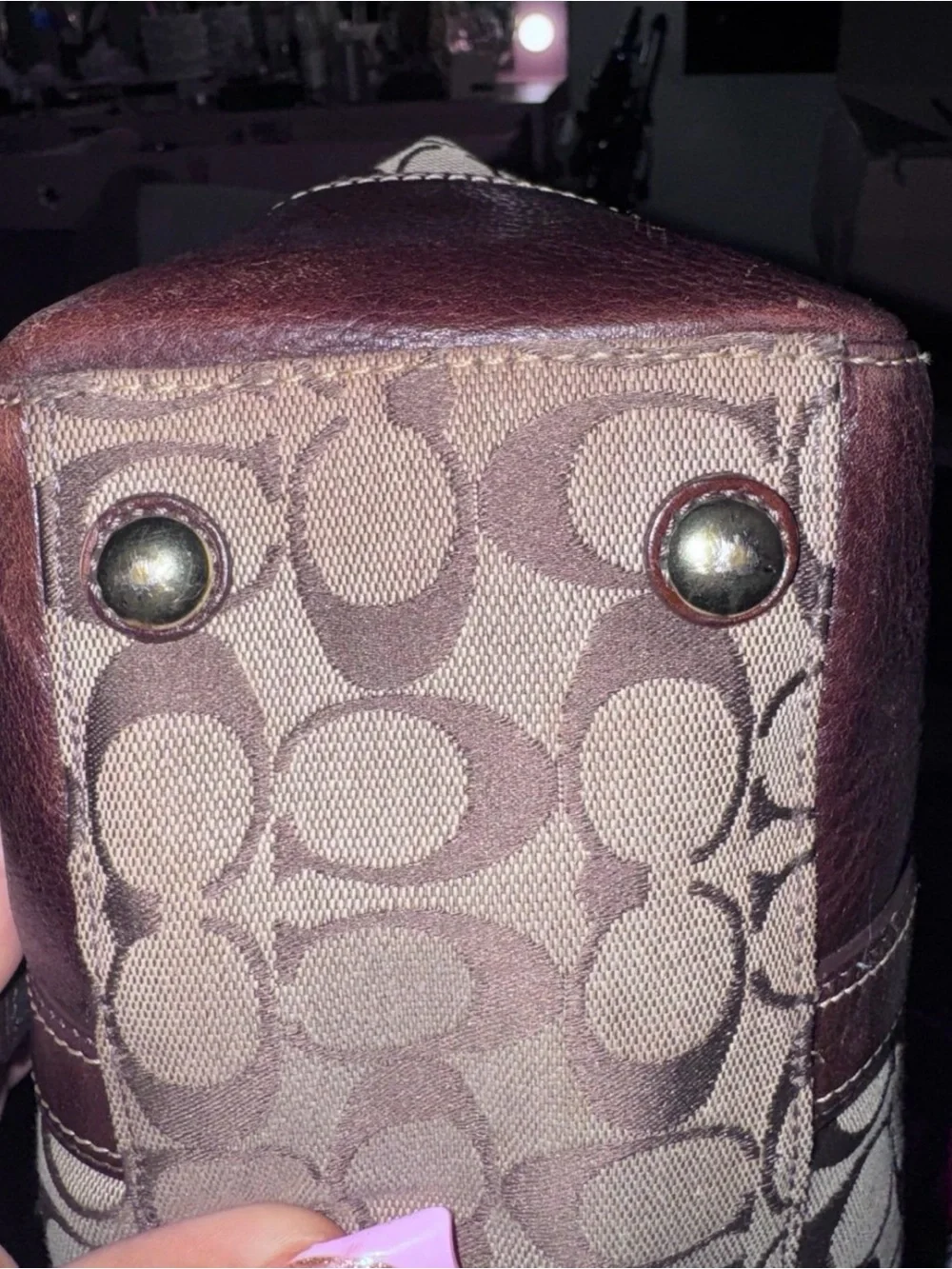 vintage coach hampton flap satchel